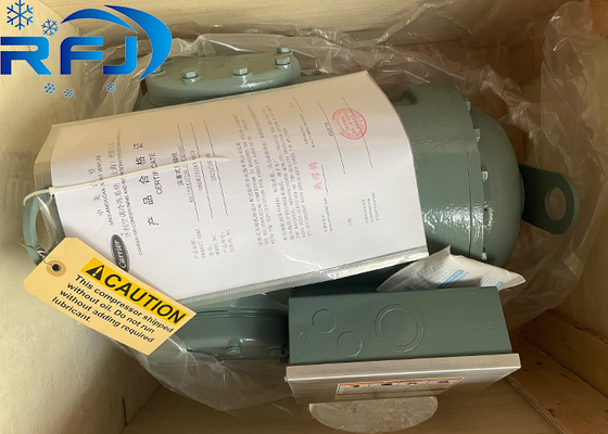 ซื้อ อุณหภูมิต่ำ 06ER099 Carlyle Semi Hermetic Compressor 30HP 50Hz สีเขียว / เทา online manufacture