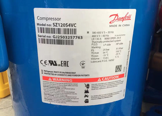 ซื้อ คอมเพรสเซอร์ตู้เย็นเลื่อนไฟฟ้า R22 SM120S4VC SM120-4VM 10HP สำหรับห้องเย็น online manufacture