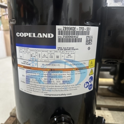 ซื้อ ZB95KQE-TFD-551 คอมเพรสเซอร์ Copeland Scroll 13HP สารทำความเย็นดั้งเดิม online manufacture