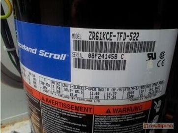 ซื้อ 5HP Refrigeration Copeland scroll compressor ZR61KCE-TFD-522 China ( Mainland ) online manufacture