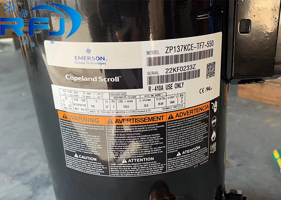 เครื่องทำความเย็น Copeland Scroll Compressor ZP137KCE-TF7-550 380V 3Phase 60Hz