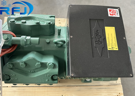 4PES-12Y-40P Semi Hermetic พิสตันคอมเพรสเซอร์ 12HP 400V 50Hz สีเขียวเย็น (4PCS-10.2)