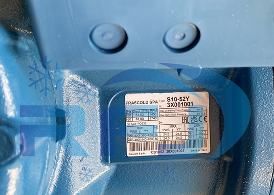S10-52Y เครื่องบดลมครึ่งแฮร์เมติก เครื่องบดลมเย็น R134a 380~420V-3-50Hz 440~480V-3-60Hz