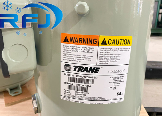 Trane CSHD120K0B0M เครื่องพัดสกรอล 10ph R410a 102kg 380-415V/3/50HZ การทํางาน