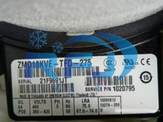 โคปแลนด์ Scroll Refrigeration Compressor ZMD18KVE-TFD-275 เครื่องเย็น R410A