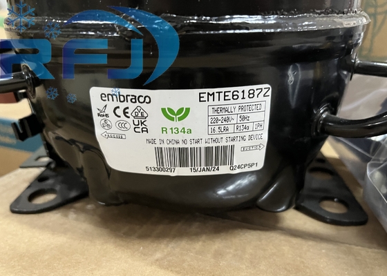 Embraco Aspera Compressor EMTE6187Z เครื่องทําความเย็น R134a ระบบปิด