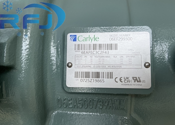 เครื่องบดพิสตองประเภทอุตสาหกรรม Carlyle 06EF299300 พร้อม PSI/KPA 3 PH