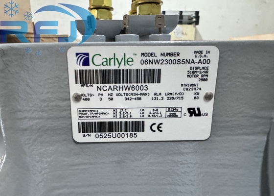06NW2300S5NA-A00 85HP คาร์ไลล์สกรู เครื่องปรับความเย็นคอมเพรสเซอร์ด้วยสารเย็น R134A