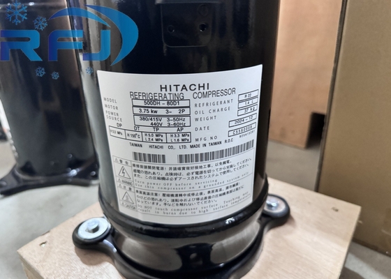 500DH-80D1 HITACHI เครื่องกดสกรอลสําหรับเครื่องเย็นพลังงาน 5HP R22