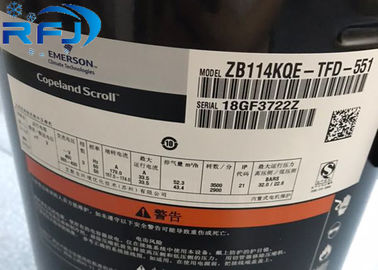 ZB114KQE-TFD 15hp Copeland Scroll Compressor ชุดเครื่องปรับอากาศ
